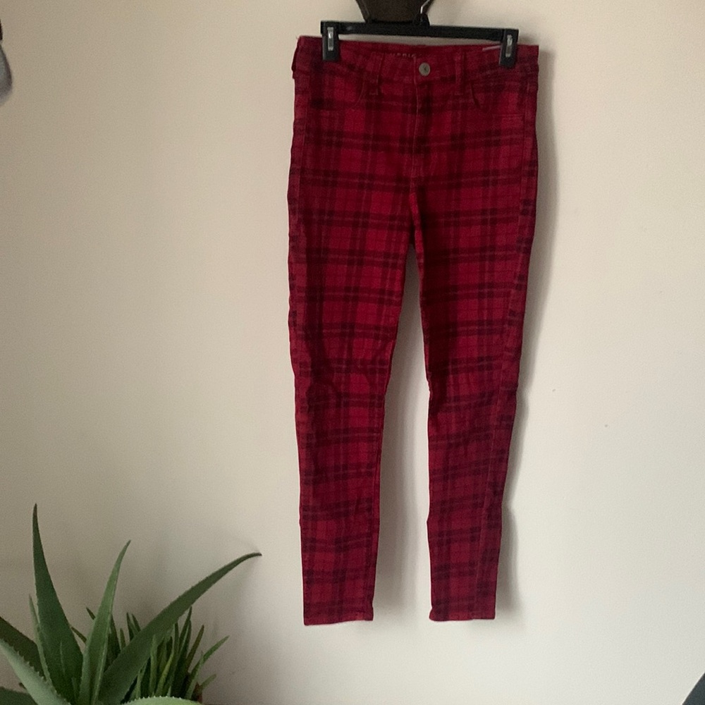 American Eagle Next Level Stretch Red Jeggings